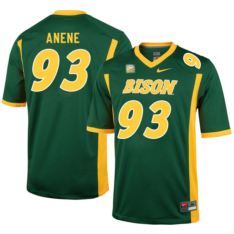 Men #93 Toby Anene North Dakota State Bison College Football Jerseys Sale-Green